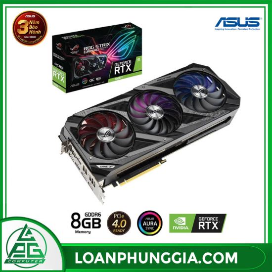 Card màn hình Asus ROG Strix GeForce RTX 3060 TI OC Gaming (ROG-STRIX-RTX3060TI-O8G-GAMING) 
