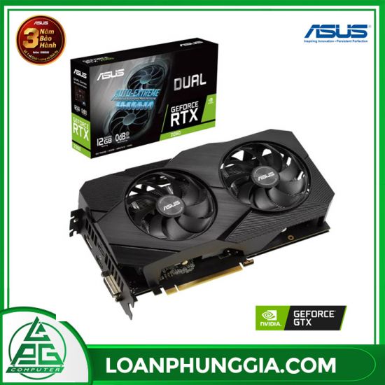 VGA Asus DUAL RTX 2060 12G EVO 2 Fan (90YV0CH6-M0NA00)