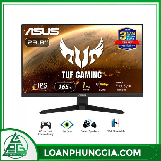 Màn hình Asus TUF Gaming VG249Q1A 23.8 inch 1ms 165Hz IPS (Tích hợp Loa)