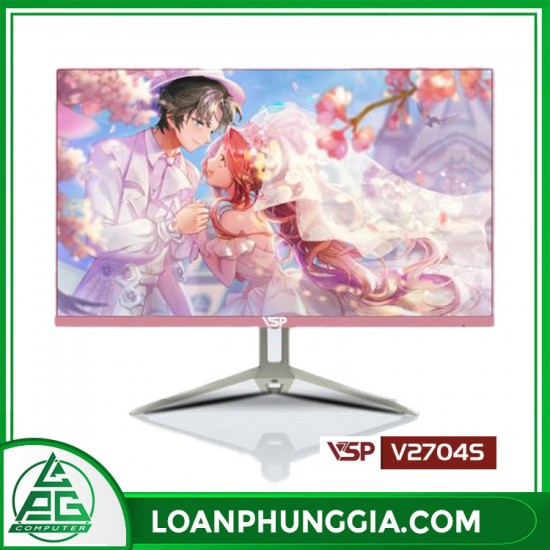 MÀN HÌNH GAMING PHẲNG VSP V2704S - HỒNG - 27inhc - 75HZ - IPS