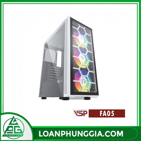 CASE VSP GAMING FA05- WHITE + 4FANS LED