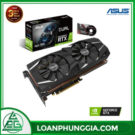 Card màn hình Asus Dual GeForce RTX 2080 Ti A11G (DUAL-RTX2080TI-A11G)