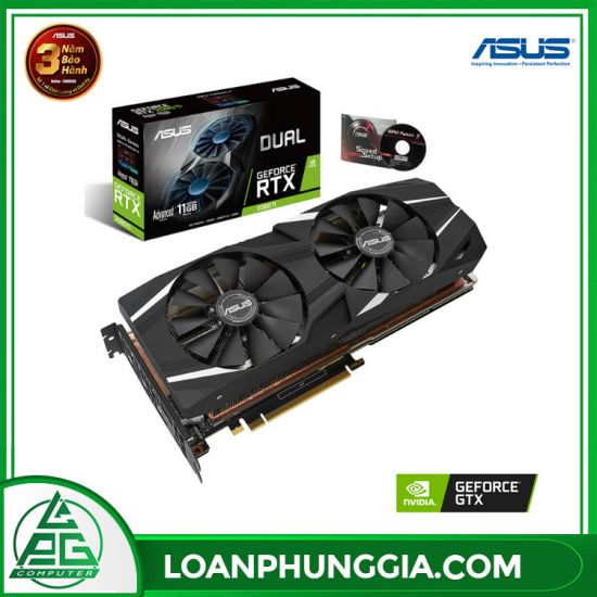 Card màn hình Asus Dual GeForce RTX 2080 Ti OC (DUAL-RTX2080TI-O11G)