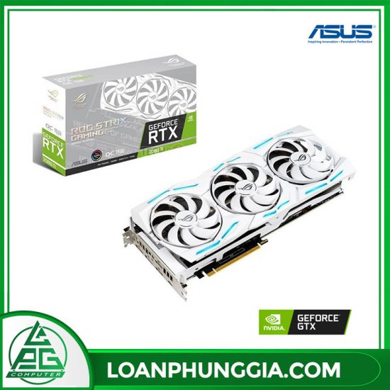 VGA Asus RTX 2080Ti 11G GDDR6 ROG Strix Gaming OC White (ROG-STRIX-RTX2080TI-O11G-WHITE-GAMING)