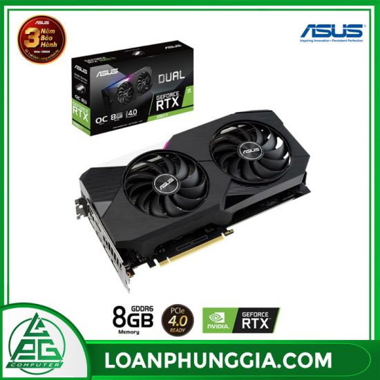 Card màn hình Asus Dual GeForce RTX 3060 TI OC (DUAL-RTX3060TI-O8G) 