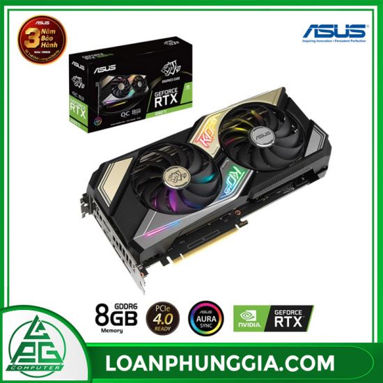 Card màn hình Asus KO GeForce RTX 3060 TI OC Gaming (KO-RTX3060TI-O8G-GAMING) 