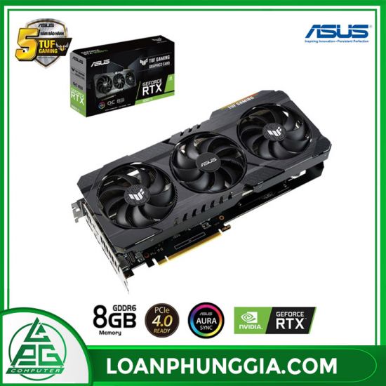 Card màn hình Asus TUF GeForce RTX 3060 Ti Gaming OC (TUF-RTX3060TI-O8G-GAMING) 