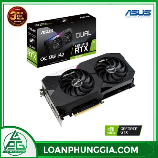 Card màn hình Asus Dual GeForce RTX 3060 TI OC (DUAL-RTX3060TI-O8G-V2)