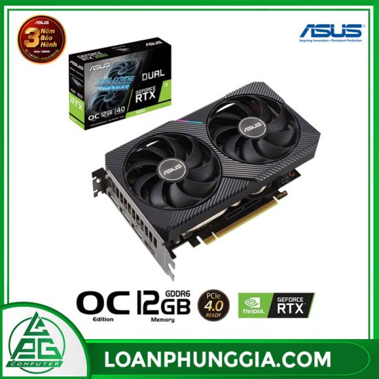 Card màn hình Asus Dual GeForce RTX 3060 OC (DUAL-RTX3060-O12G) 