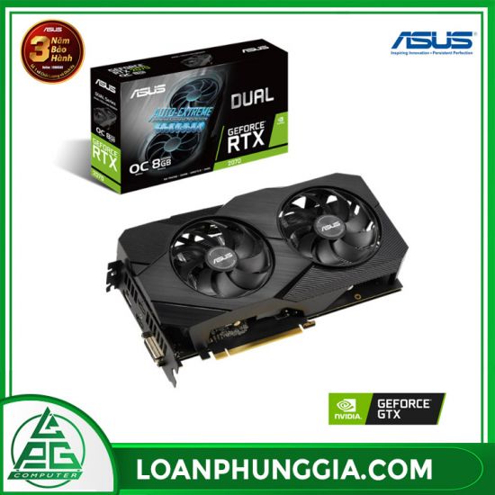 Card màn hình Asus Dual GeForce RTX 2070 EVO V2 OC (DUAL-RTX2070-O8G-EVO-V2) 