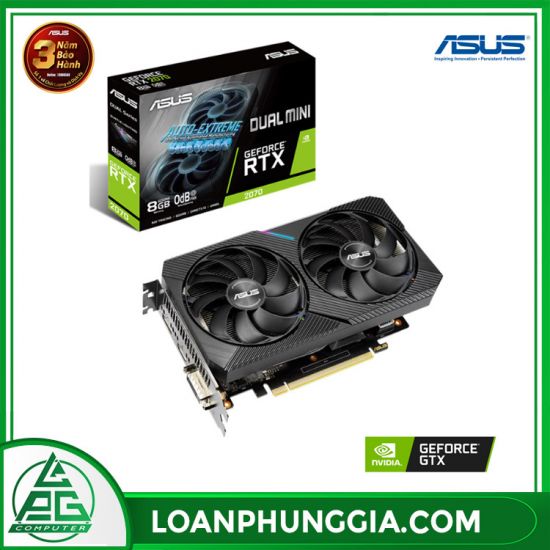 Card màn hình Asus Dual GeForce RTX 2070 Mini (DUAL-RTX2070-8G-Mini) 