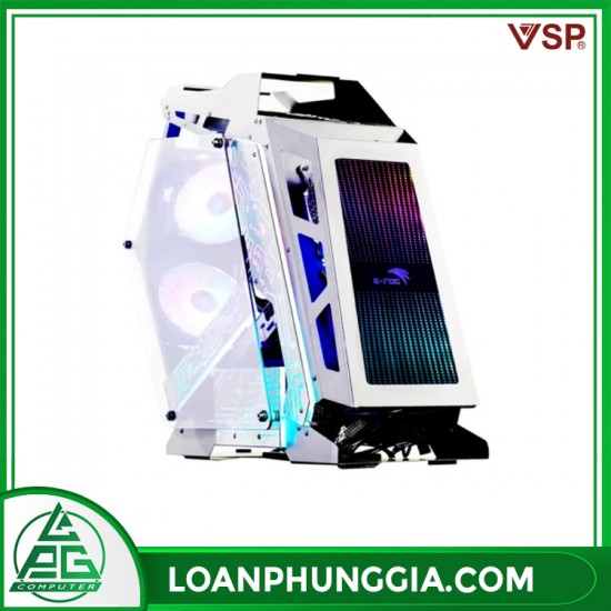 Case VSP eSport Gaming ES8 Cao Cấp Màu Trắng (No Fan)