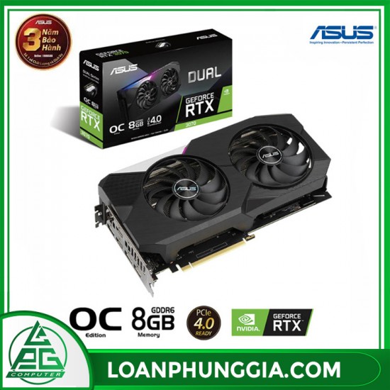 Card màn hình Asus Dual GeForce RTX 3070 OC (DUAL-RTX3070-O8G)