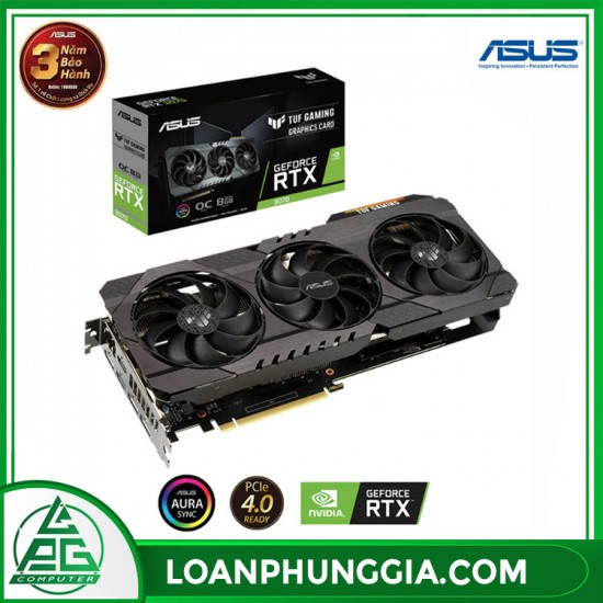 Card màn hình Asus TUF GeForce RTX 3070 Gaming OC (TUF-RTX3070-O8G-GAMING)