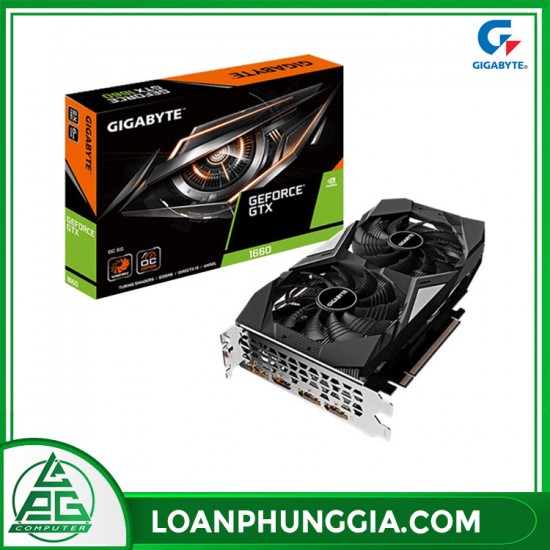 Card màn hình Gigabyte GeForce GTX 1660 Gaming OC (GV-N1660GAMING OC-6GD)