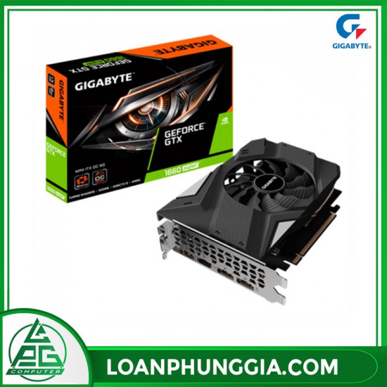 Card màn hình Gigabyte GeForce GTX 1660 Super MINI ITX OC (GV-N166SIXOC-6GD)