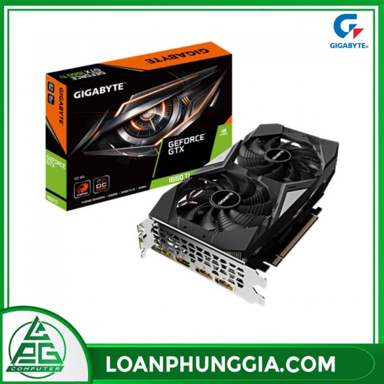 Card màn hình Gigabyte GeForce GTX 1660Ti OC 6G (GV-N166TOC-6GD)