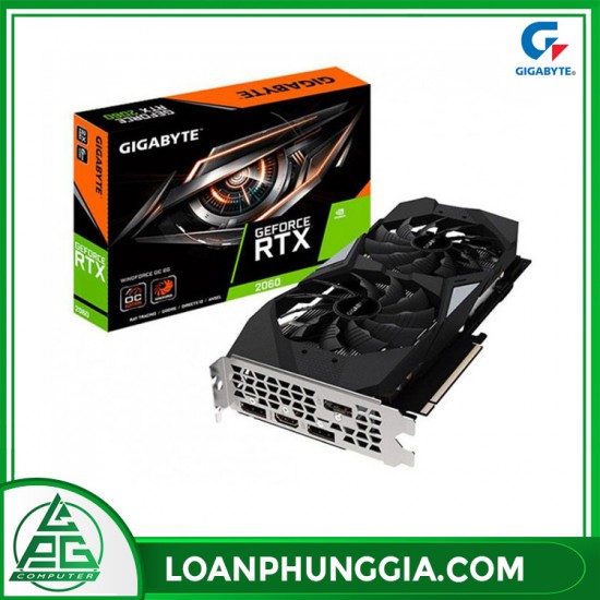 Card màn hình Gigabyte GeForce RTX 2060 WINDFORCE OC (GV-N2060WF2OC-6GD)