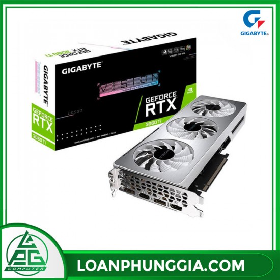 Card màn hình Gigabyte GeForce RTX 3060 Ti Vision OC (GV-N306TVISION OC-8GD)