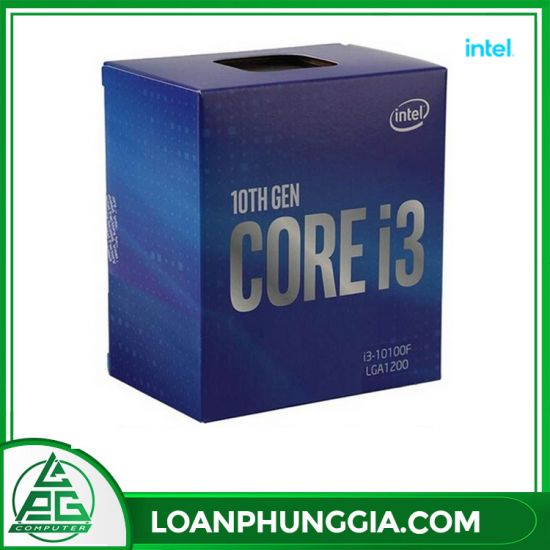 CPU Intel Core i3-10100F Box (4.3Ghz, 4 nhân 8 luồng, 6MB Cache, 65W, Không GPU) - Socket Intel LGA 1200 - Comet Lake-S