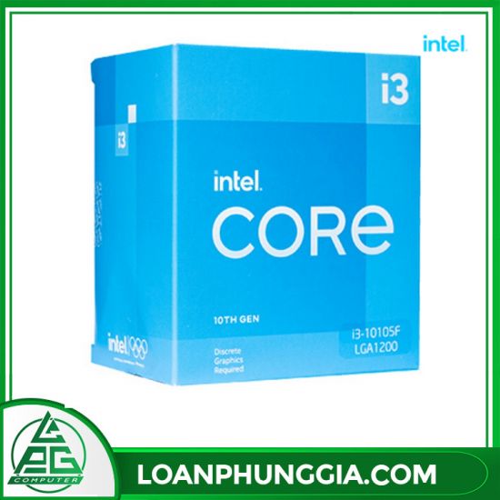 CPU Intel Core i3-10105F Box (4.4Ghz, 4 nhân 8 luồng, 6MB Cache, 65W, Không GPU) - Socket Intel LGA 1200 - Comet Lake-S