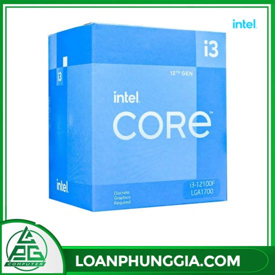 CPU Intel Core i3-12100F (4.3Ghz, 4 nhân 8 luồng, 12MB Cache, 58W, Không GPU) - Socket Intel LGA 1700 - Alder Lake