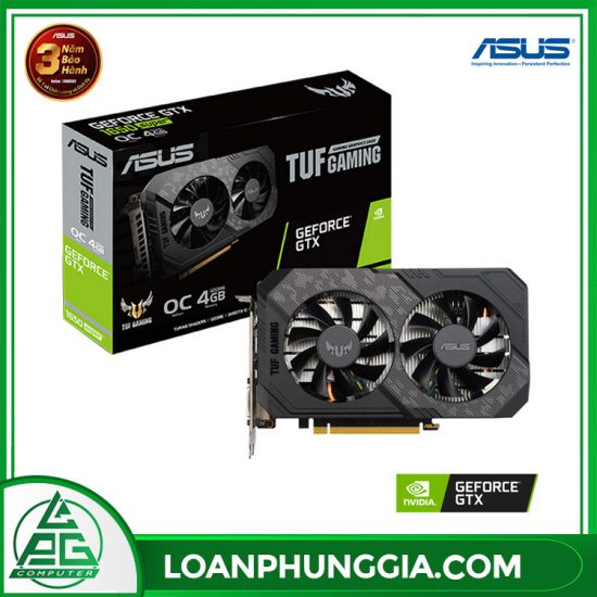 Card màn hình ASUS TUF GTX 1650 Super-4G GAMING (4GB GDDR6, 128-bit, DVI+HDMI+DP, 1x6-pin)