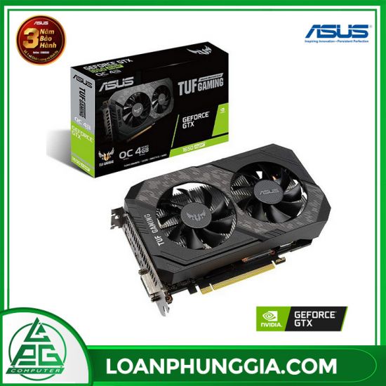 Card màn hình ASUS TUF GTX 1650 Super-O4G GAMING (4GB GDDR6, 128-bit, DVI+HDMI+DP, 1x6-pin)