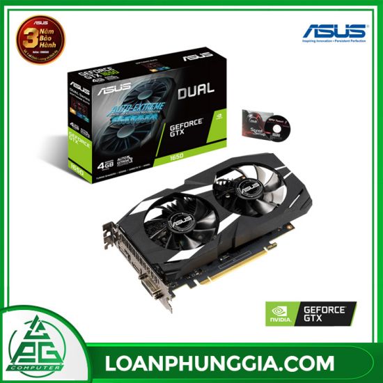 VGA Asus GTX1650 4G OC Dual (Dual GTX1650-O4G)