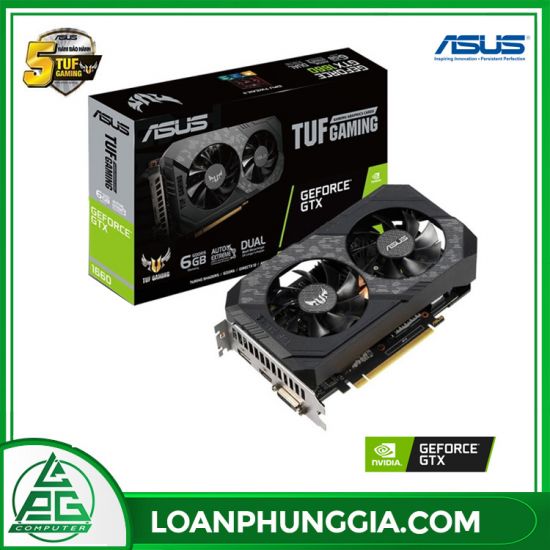 VGA Asus GTX 1660 Super 6G TUF Gaming 2 Fan (TUF-GTX1660S-O6G-GAMING)