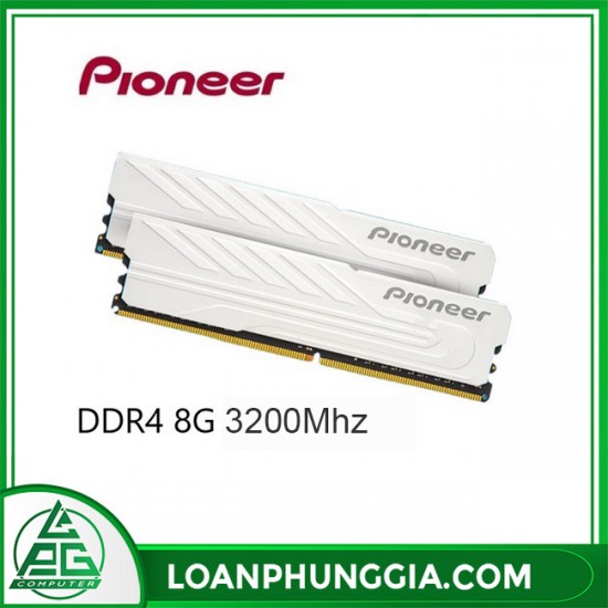 RAM PIONEER DDR4 8GB 3200MHz U DIMM Tản Nhiệt Thép  ( Bạc )
