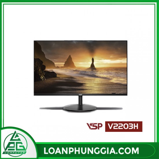 Màn hình phẳng VSP 22inch tràn viền 75Hz V2203H - Black