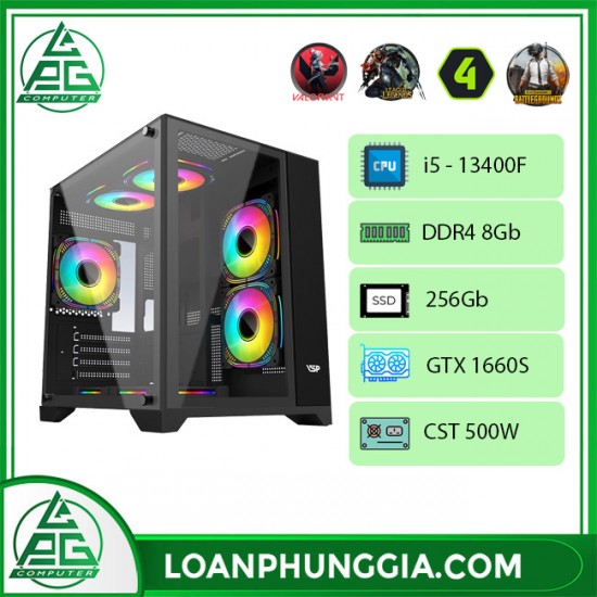 [ SALE ] PC Gaming + Đồ Họa I5 Gen13 13400F vs GTX1660S Gaming 6Gb