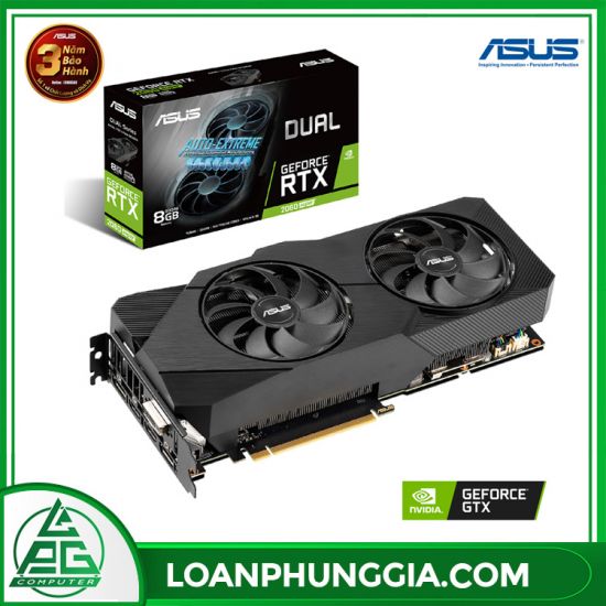 VGA ASUS Dual GeForce RTX 2060 SUPER EVO 8GB GDDR6 (DUAL-RTX2060S-8G-EVO)