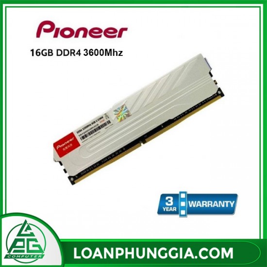 RAM PIONEER DDR4 16GB 3600MHz U DIMM Tản Nhiệt Thép ( Bạc )